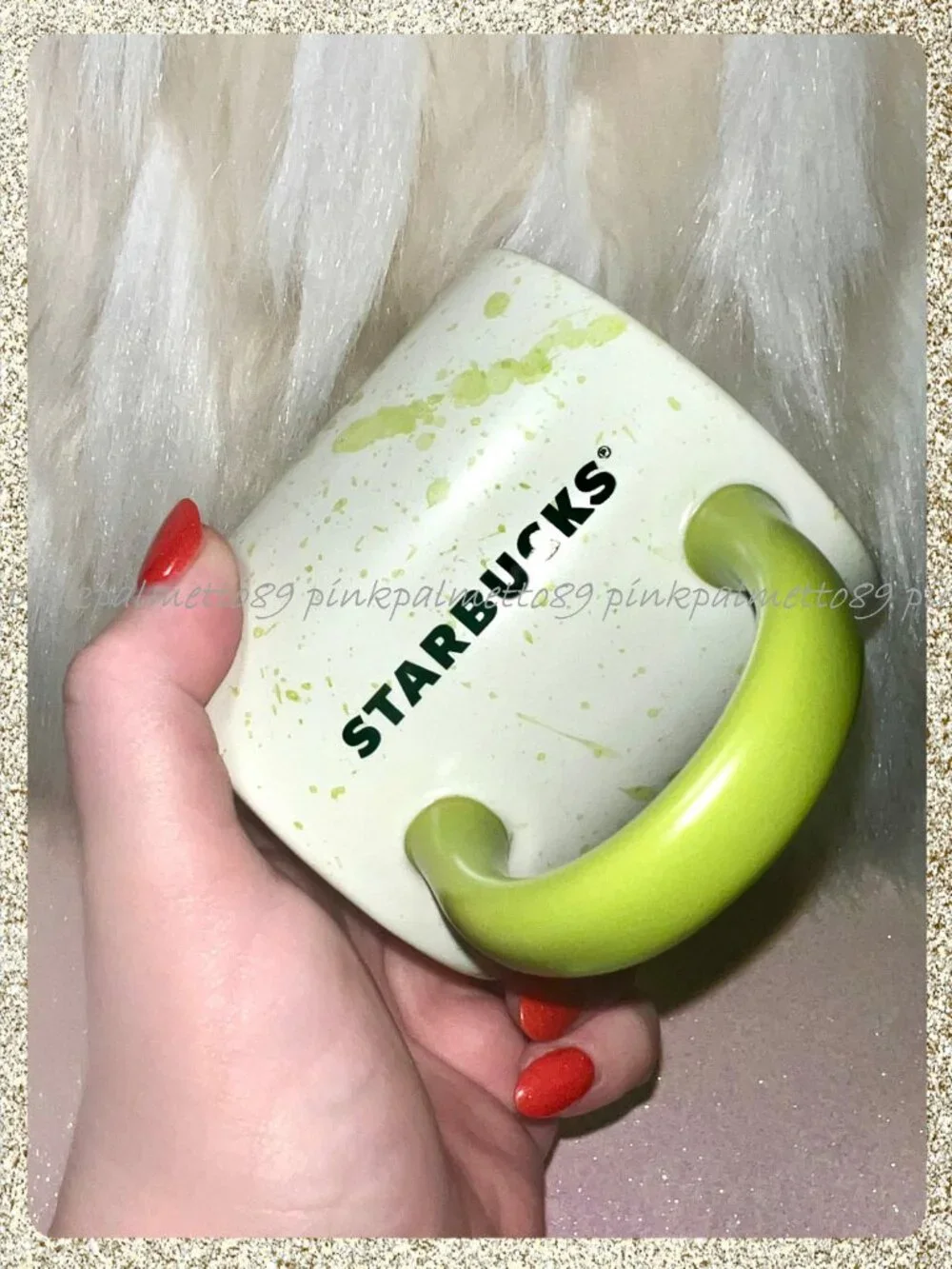 💚 NWT 2026 Starbucks Spring Matcha Splatter 12oz Ceramic Mug